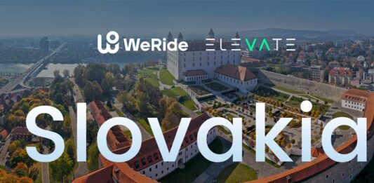 WeRide enters Slovakia with first autonomous driving program via ELEVATE Slovakia