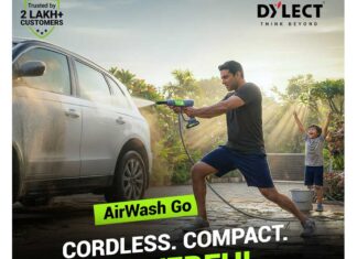 Dylect launches Airwash Go Cordless Pressure Washer Gun for Portable Cleaning