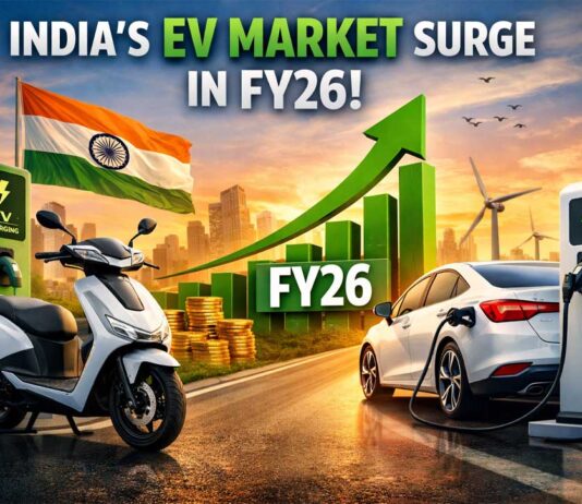 India EV sales surge in FY26 as two-wheeler and four-wheeler demand accelerates