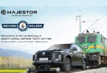 MG MAJESTOR, India’s first D+ SUV, sets Guinness World Record for pulling heaviest train