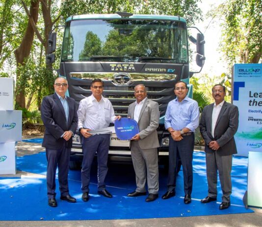 Tata Motors delivers first batch of Prima E.55S Electric Trucks to BillionE Mobility