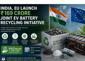 India and EU launch ₹169 Crore Joint Initiative for EV Battery Recycling
