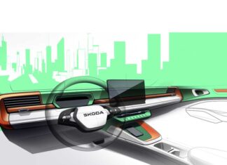 Škoda presents first interior sketches and announces world premiere date of electric Epiq