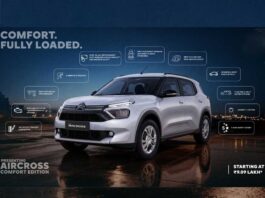 Citroën Aircross Comfort Edition launched in India at ₹9.09 lakh
