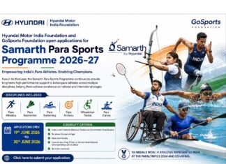 Hyundai Motor India Foundation opens applications for Samarth Para Sports Programme 2026-27