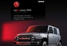 iCAUR V23 wins Red Dot Award: Design Concept 2026