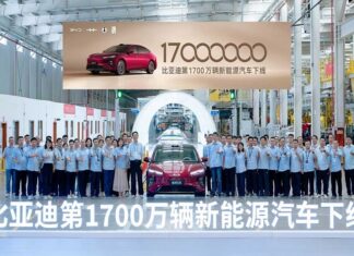 BYD reaches 17 million NEV production milestone