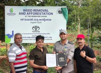 Toyota Kirloskar Motor Strengthens Large-Scale Ecological Restoration at Bannerghatta Biological Park