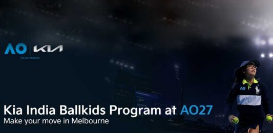 Kia India opens entries for Ballkids Program at Australian Open 2027