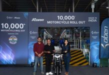 Oben Electric rolls out 10,000th Electric Motorcycle in India