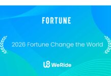WeRide named to Fortune’s 2026 Change the World List