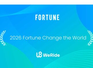WeRide named to Fortune’s 2026 Change the World List