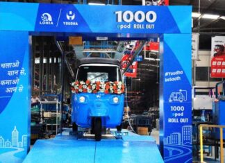 Youdha marks 1,000th ePod Electric three-wheeler, Plans portfolio expansion